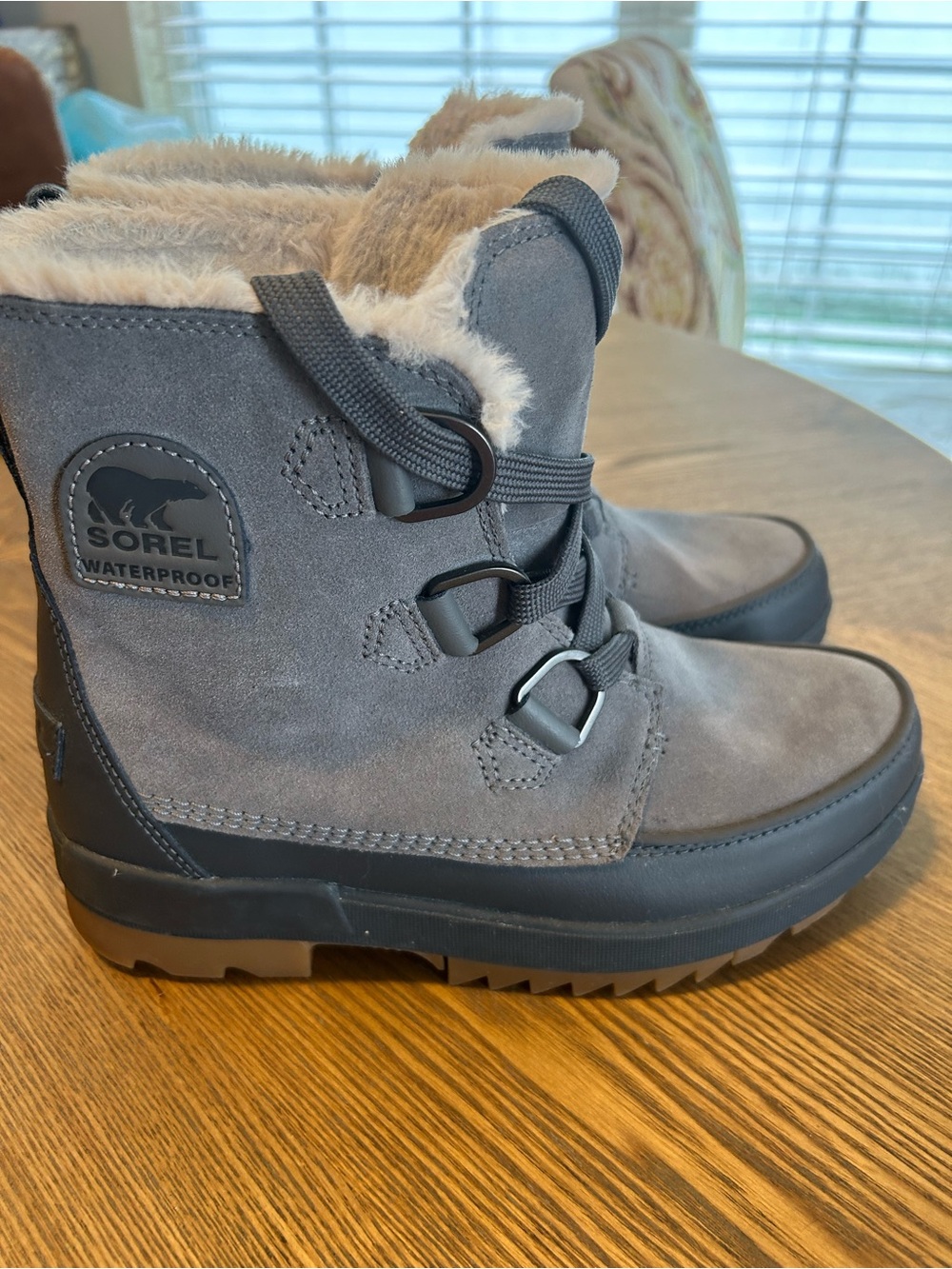 Sorel Gray Waterproof Winter Boots